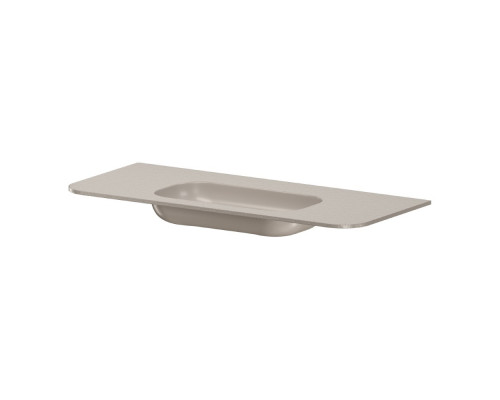 Раковина моноблок VOI 120см STONE FINISH CASHMERE