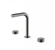 Смеситель на столешницу STICK SPIRALE на 3 отв. Gun Metal