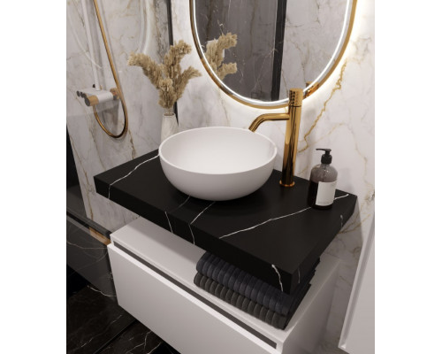 Столешница прямая FLAT NERO MARQUINA 810*460*70 Armadi Art