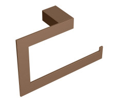 Полотенцедержатель кольцо Qubic Brushed Bronze