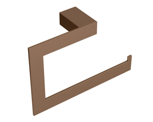 Полотенцедержатель кольцо Qubic Brushed Bronze