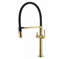 Смеситель для кухни UNO MATT GOLD c краном для питьевой воды Boheme