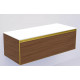 QUATRO 1 120CM тумба BILBAO профиль MATT GOLD + внутр. подсв.