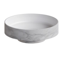 Раковина накладная рифленая SOLE Corian 400*130 Calacatta