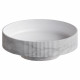 Раковина накладная рифленая SOLE Corian 400*130 Calacatta