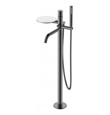 Смеситель STICK напольный Gun Metal c ручкой DIAMOND Boheme