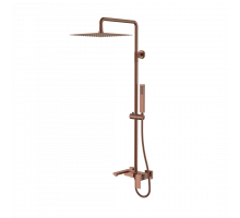Стойка для душа QUBIC Brushed Bronze