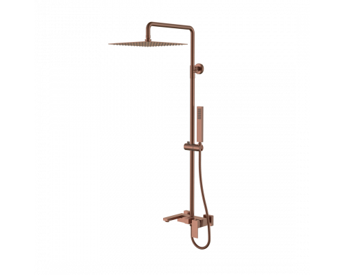 Стойка для душа QUBIC Brushed Bronze