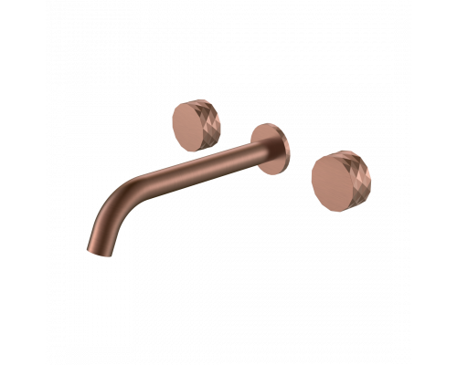 Смеситель из стены STICK DIAMOND на 3 отв. BRUSHED BRONZE