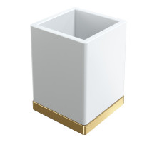 Стакан настольный Qubic Matt Gold