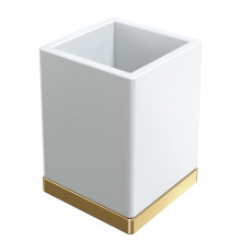 Стакан настольный Qubic Matt Gold