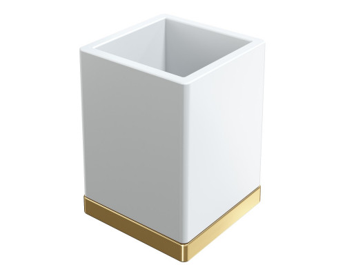 Стакан настольный Qubic Matt Gold