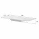Раковина моноблок VOI 120см STONE FINISH DAPHNE