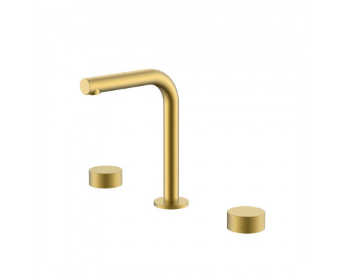 Смеситель на столешницу STICK SPIRALE на 3 отв. Matt Gold