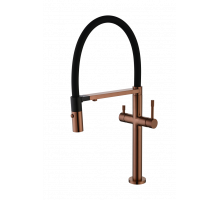 Смеситель для кухни UNO BRUSHED BRONZE c краном для питьевой воды