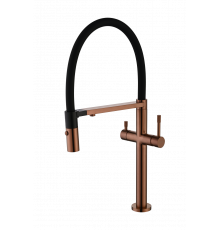 Смеситель для кухни UNO BRUSHED BRONZE c краном для питьевой воды