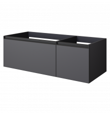 QUATRO 2 120см (80+40) тумба ANTHRACITE профиль ANTHRACITE с подсветкой