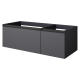 QUATRO 2 120см (80+40) тумба ANTHRACITE профиль ANTHRACITE с подсветкой