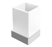 Стакан настенный Qubic Chrome