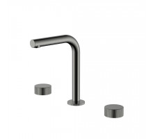 Смеситель на столешницу STICK LINEA на 3 отв. Gun Metal