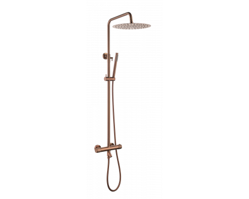 Стойка для душа c термостатом UNO Copper Brushed