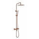 Стойка для душа c термостатом UNO Copper Brushed