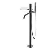 Смеситель STICK напольный Gun Metal c ручкой TOUCH Boheme