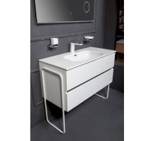 Тумба без раковины Vallessi 100*46cm WHITE 2 полки, Armadi Art