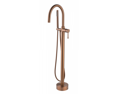 Смеситель напольный UNO WHITE Copper Brushed