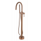 Смеситель напольный UNO WHITE Copper Brushed
