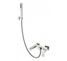 Смеситель для ванны с душем Qubic Brushed Nickel Boheme