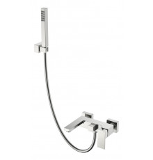 Смеситель для ванны с душем Qubic Brushed Nickel Boheme