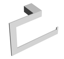 Полотенцедержатель кольцо Qubic Chrome