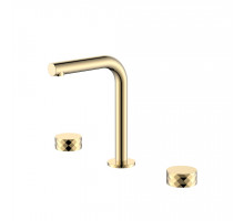 Смеситель на столешницу STICK DIAMOND на 3 отв. GOLD