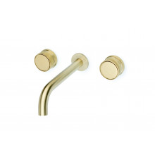 Смеситель из стены PRESTIGE на 3 отв. MAT GOLD Boheme