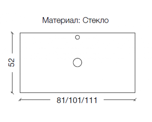 Столешница стекло 100см Прямая СЕРЕБРО Поталированный Золотой Armadi Art