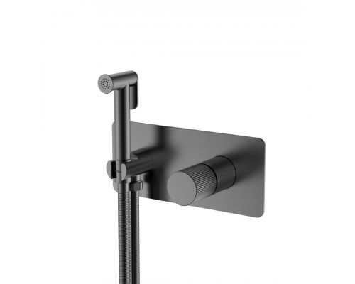 Смеситель гигиенический STICK Gun Metal LINEA Boheme
