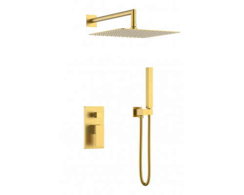 Смеситель встроенный для душа QUBIC Matt Gold Boheme