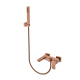 Смеситель для ванны с душем Qubic Copper Brushed