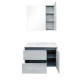 Тумба-умывальник "Бремен-90" дуб белый с раковиной Comforty 9090EL Comforty