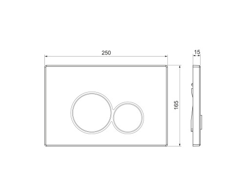 Панель смыва для инсталляции Comforty CF5097ES (сатин)