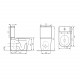 Напольный безободковый унитаз Comfroty CF41273S