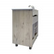 Тумба-умывальник Comforty Марио-75 дуб дымчатый с раковиной Quadro 75
