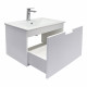 Подвесная тумба-умывальник Comforty Муром-70П белая матовая с раковиной 70E