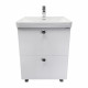 Напольная тумба-умывальник Comforty Истра-60Н ясень белёный с раковиной CF19595BX-60