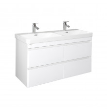 Тумба-умывальник Comforty Енисей-120 белый глянец c раковиной CF19595BX-120D
