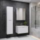 Подвесная тумба-умывальник Comforty Муром-70П белая матовая с раковиной 70E