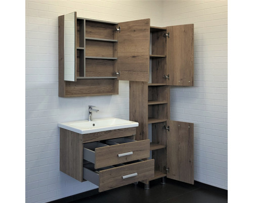 Тумба-умывальник Comforty Никосия 70П дуб темный с раковиной Como 70