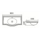 Раковина 90 см Comforty JS90