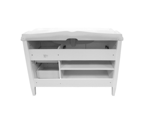 Тумба-умывальник Палермо-120 белый глянец с раковиной Comforty 3312 Comforty